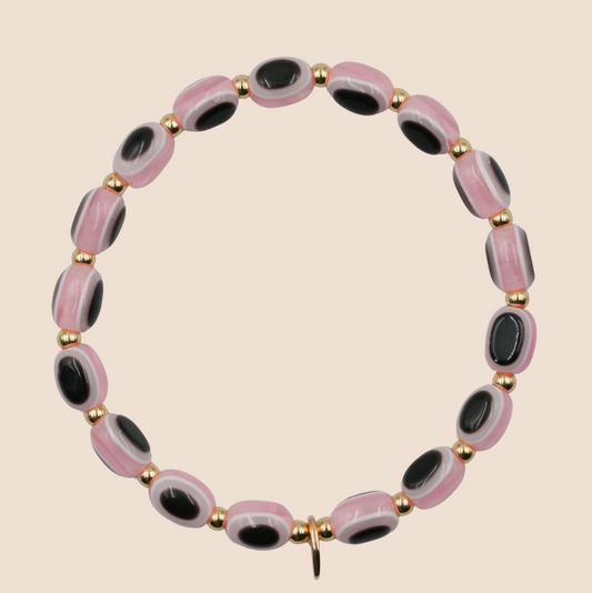 Evil Eye Bracelet - Sunset Pink