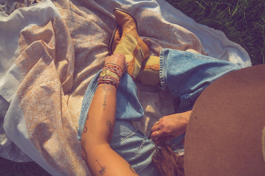 Evil Eye Bracelet - Sunset Pink