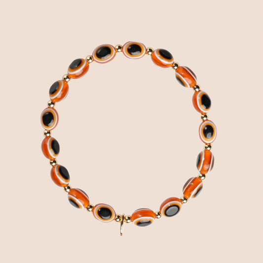 Evil Eye Bracelet - Amber Tan