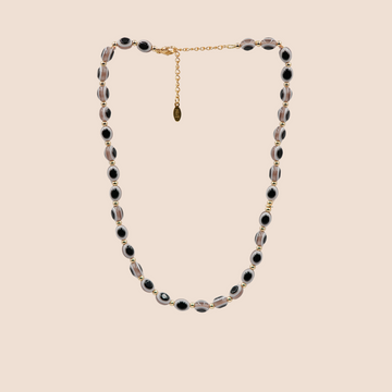 Evil Eye Necklace - Khaki Brown