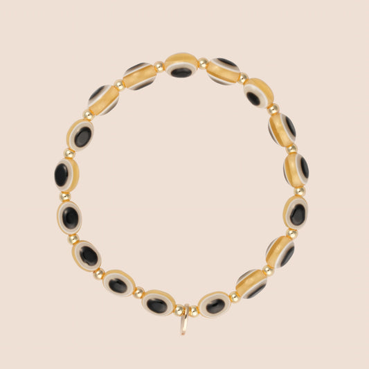 Evil Eye Bracelet - Beige