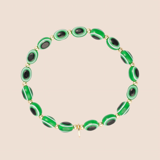 Evil Eye Bracelet - Green