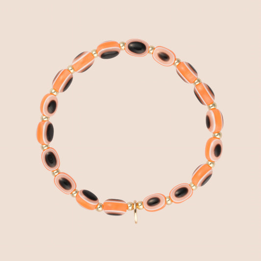 Evil Eye Bracelet - Sunrise Peach