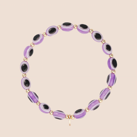 Evil Eye Bracelet - Purple