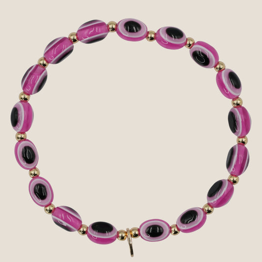 Evil Eye Bracelet - Pink