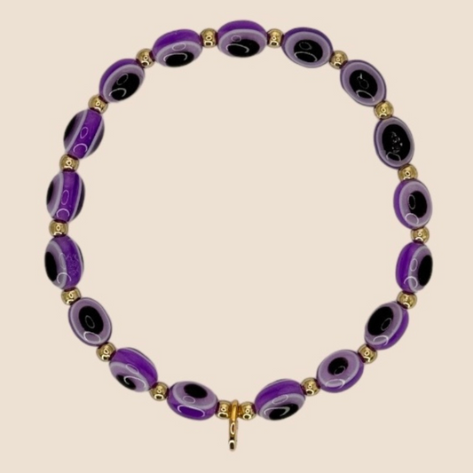 Evil Eye Bracelet - Purple