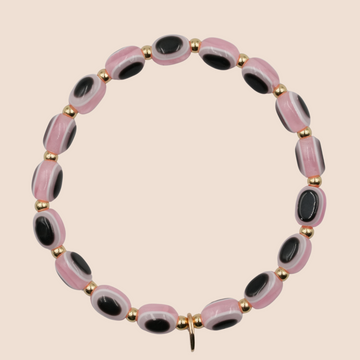 Evil Eye Bracelet - Sunset Pink