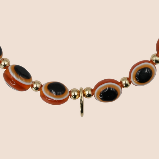 Evil Eye Bracelet - Amber Tan