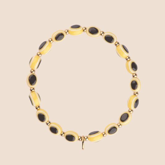 Evil Eye Bracelet - Butter Yellow