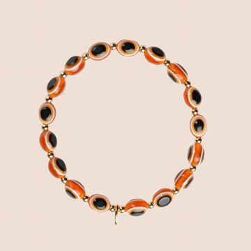 Evil Eye Bracelet - Amber Tan