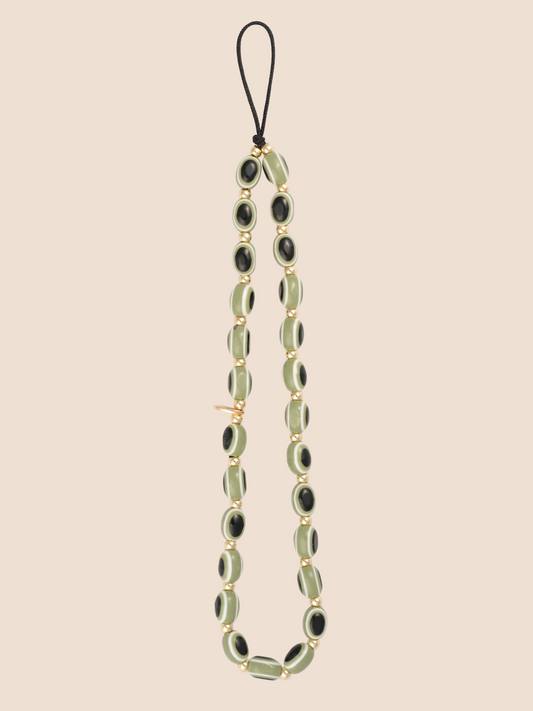 Evil Eye Phone Charm - Matcha