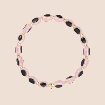 Evil Eye Bracelet - Sunset Pink