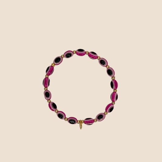 Evil Eye Bracelet - Pink