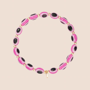 Evil Eye Bracelet - Pink