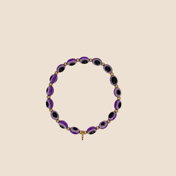 Evil Eye Bracelet - Purple