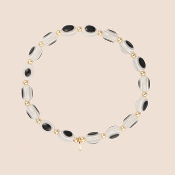 Evil Eye Bracelet - White