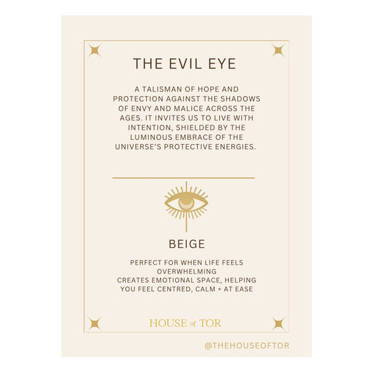 Evil Eye Bracelet - Beige