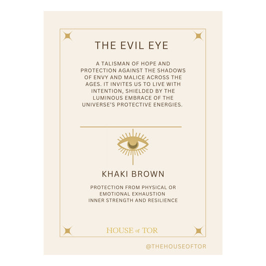Evil Eye Bracelet - Khaki Brown