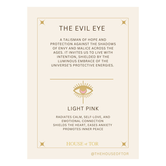 Evil Eye Bracelet - Light Pink