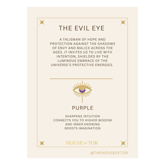 Evil Eye Bracelet - Purple