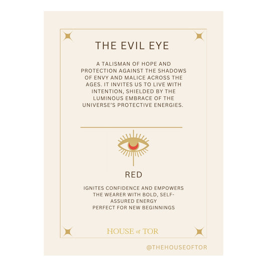 Evil Eye Bracelet - Coral Red