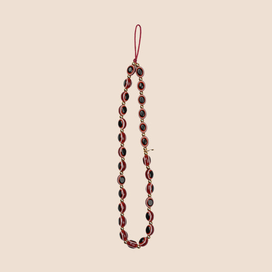 Evil Eye Phone Charm - Burgundy