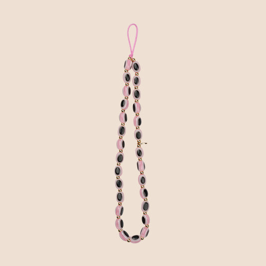 Evil Eye Phone Charm - Sunset Pink