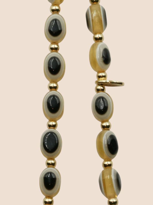 Evil Eye Phone Charm - Beige