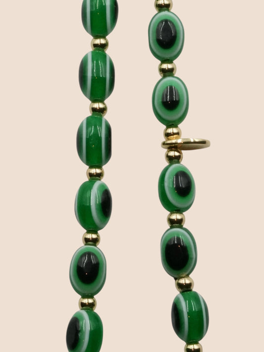 Evil Eye Phone Charm - Green