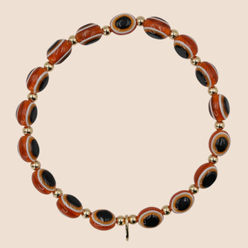 Evil Eye Bracelet - Amber Tan