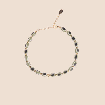 Evil Eye Anklet - Matcha