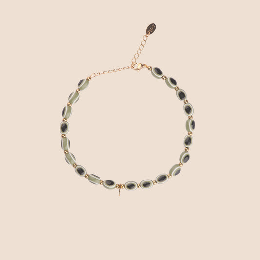 Evil Eye Anklet - Matcha