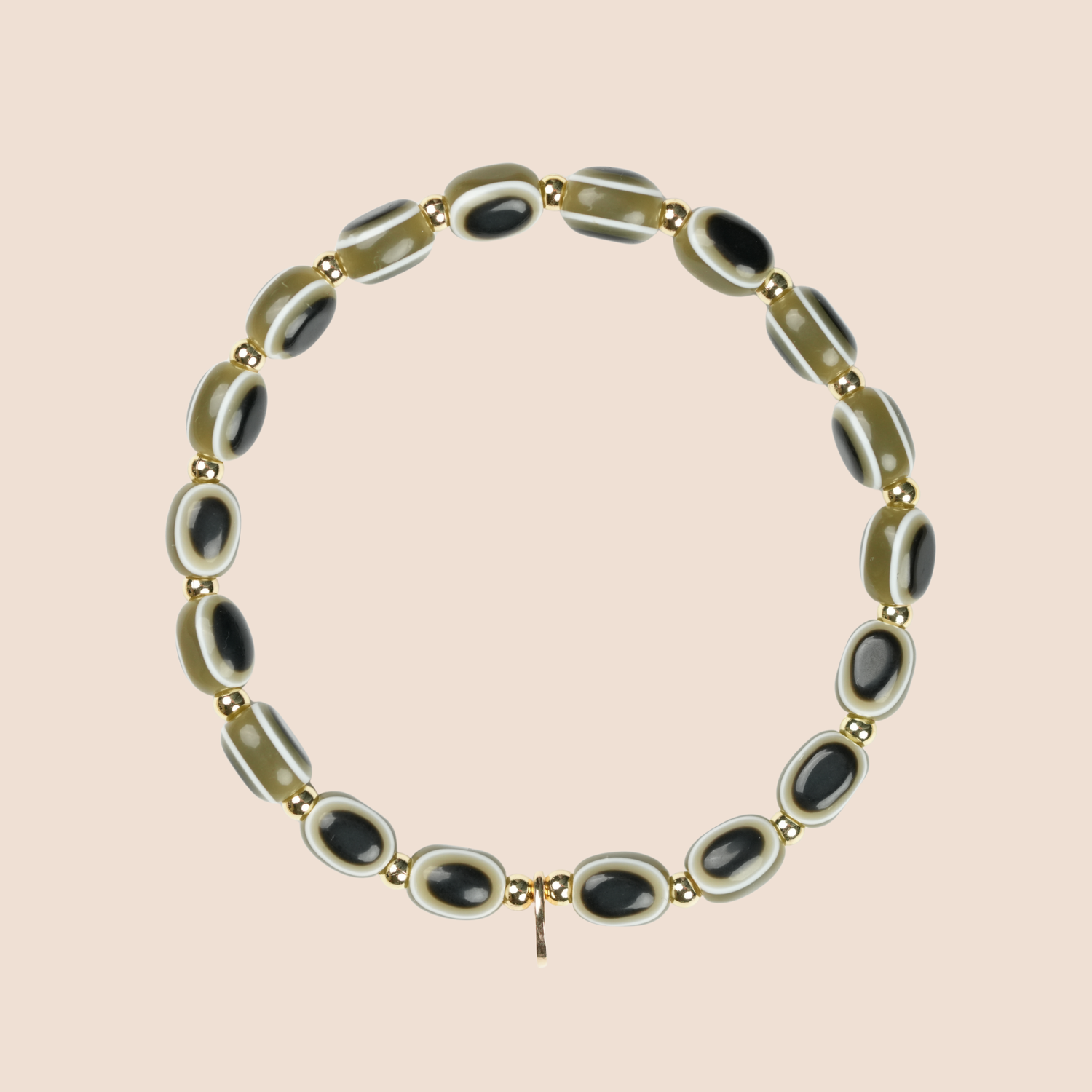 Evil Eye Bracelet - Olive Green