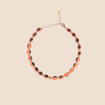 Evil Eye Anklet - Orange
