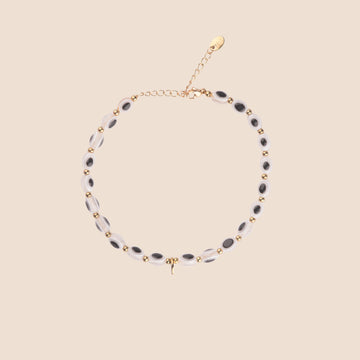 Evil Eye Anklet - White